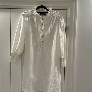 Pomander Place white cotton dress
